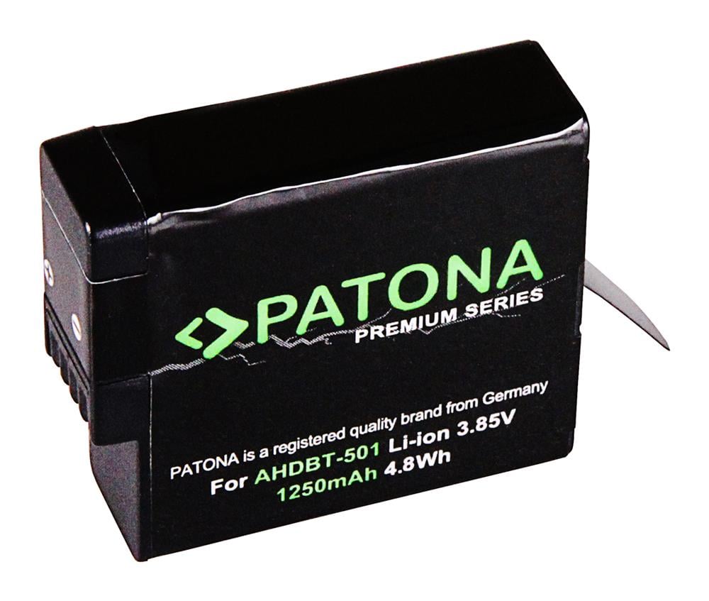 PATONA Battery f. GoPro Hero 5 Black AABAT-001 AHDBT-501 Hero 6 Hero 7