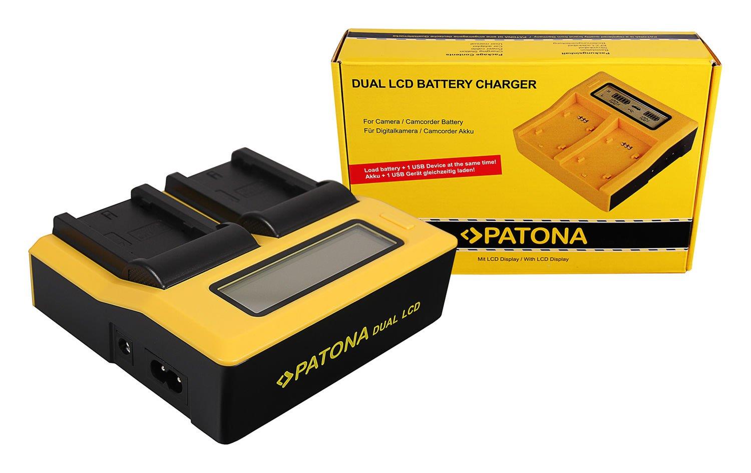 Patona İkili LCD Ekranlı USB Şarj Aleti Fuji NP-W235