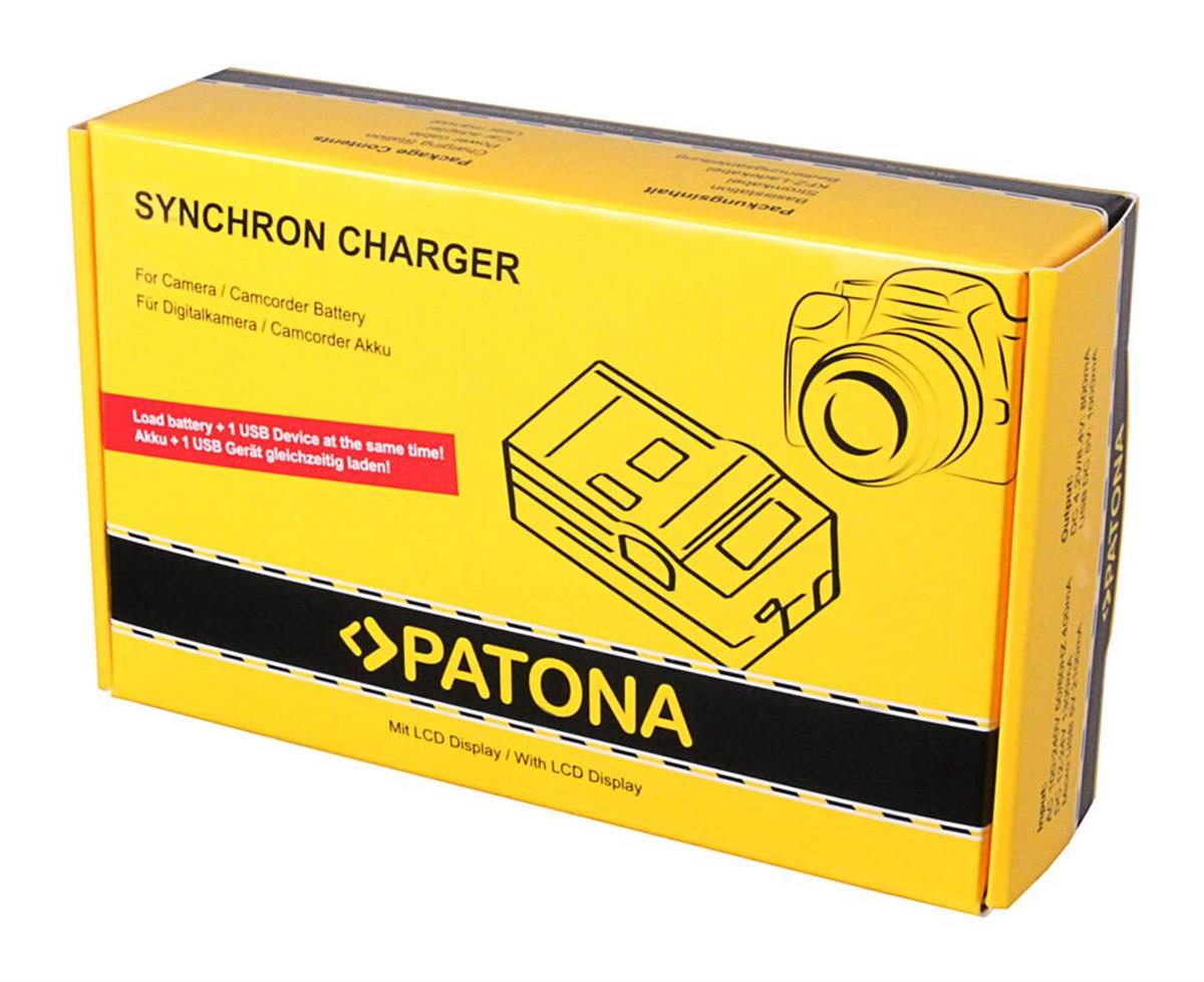 Patona Senkron LCD Ekranlı USB Şarj Cihazı Canon LP-E6