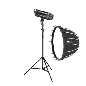 PDX A1-300 Studio Flaş, Softbox, 3 metre Ayaklı Set