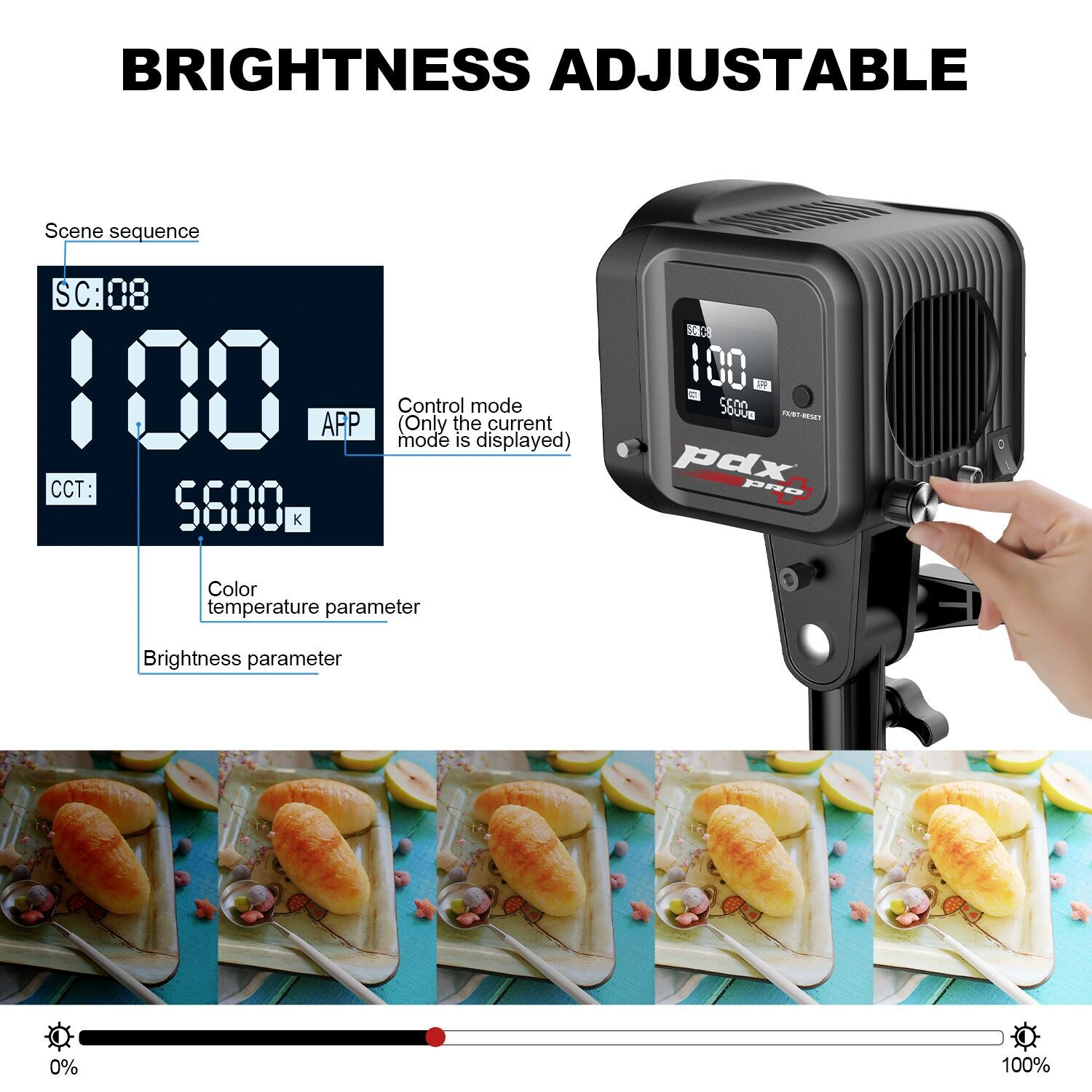PDX SD80D Bi-Color LED Sarı-Beyaz Işık