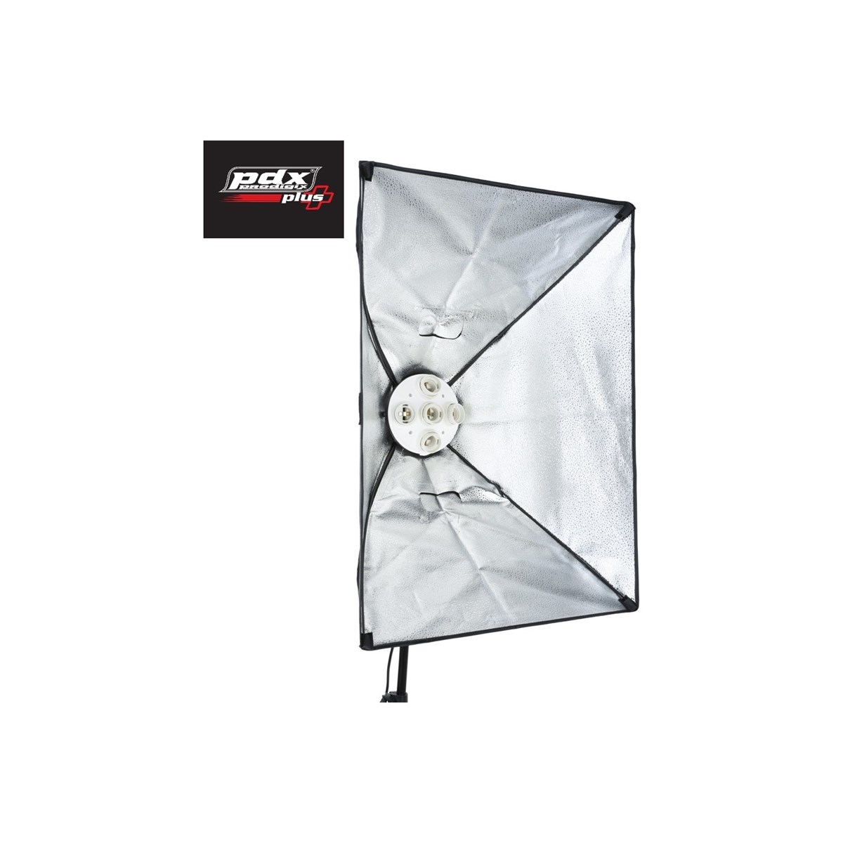 Pdx Softbox 50 x 70 CM Paraflaş 5 Duylu Sürekli Işık 2'li Set