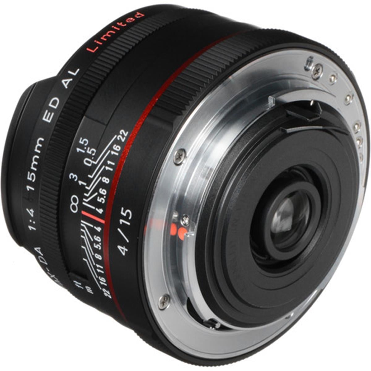 Pentax HD DA 15mm f/4 ED AL Sınırlı Lens (Siyah)