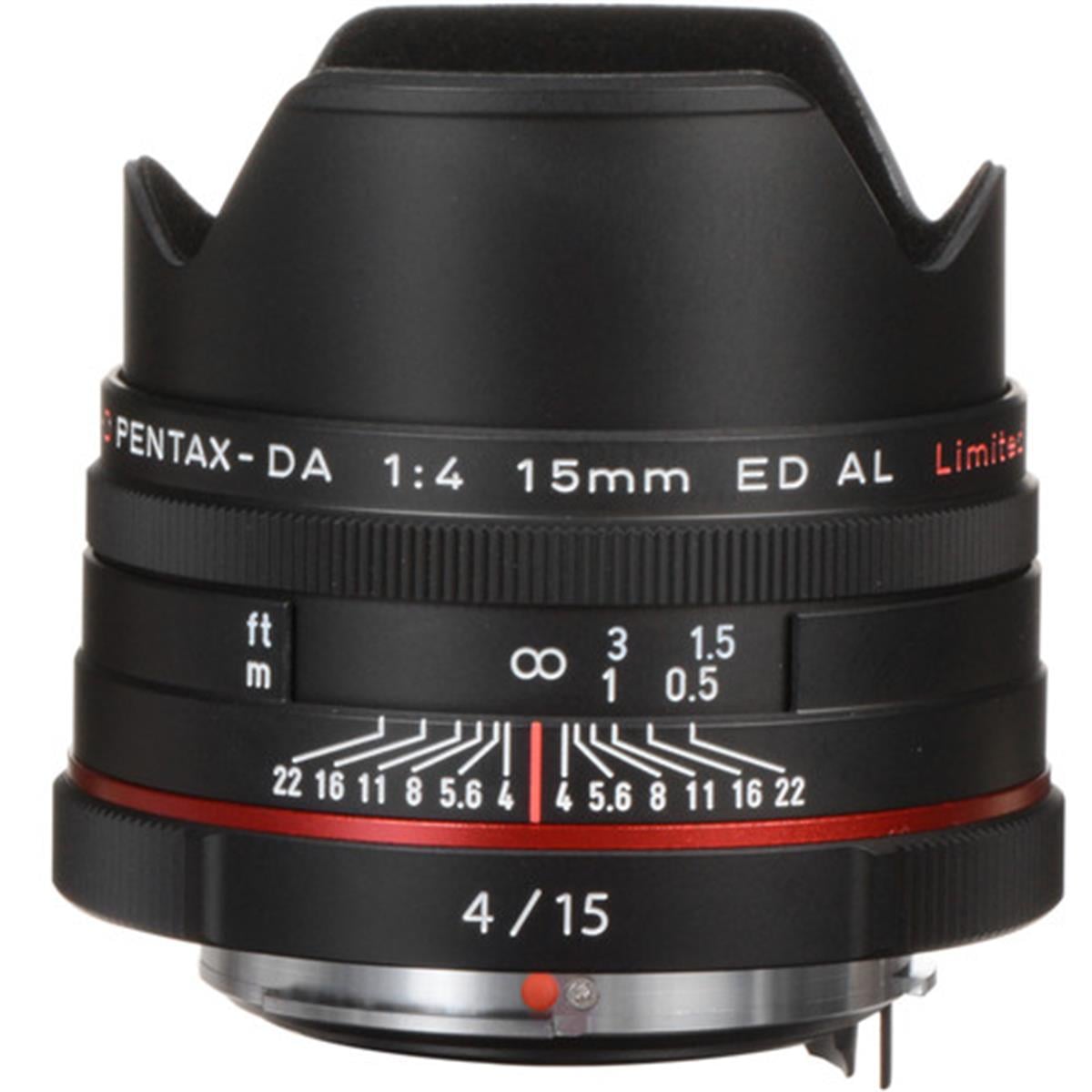 Pentax HD DA 15mm f/4 ED AL Sınırlı Lens (Siyah)