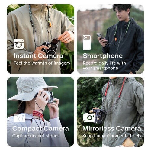 PGYTECH Camera Strap Slim (Outdoor-Blaze Red) - Kamera Askısı