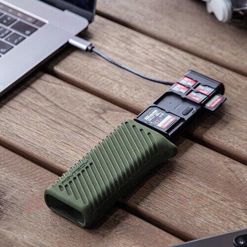 PGYTECH CreateMate High-speed Card Reader (Moss Green)