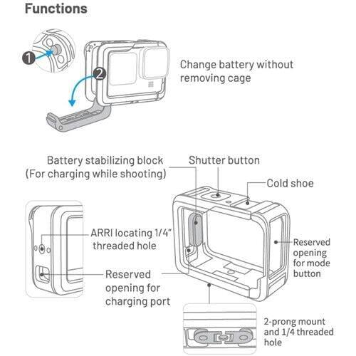 PGYTECH GoPro 12 Camera Cage