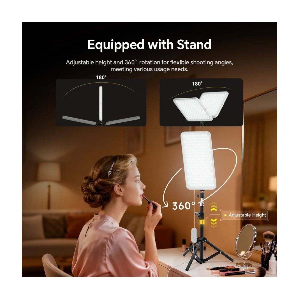 PHOTOOLEX Milkglow Pro Soft Panel LED Video ve Fotoğraf Işığı - LS-103PL-02