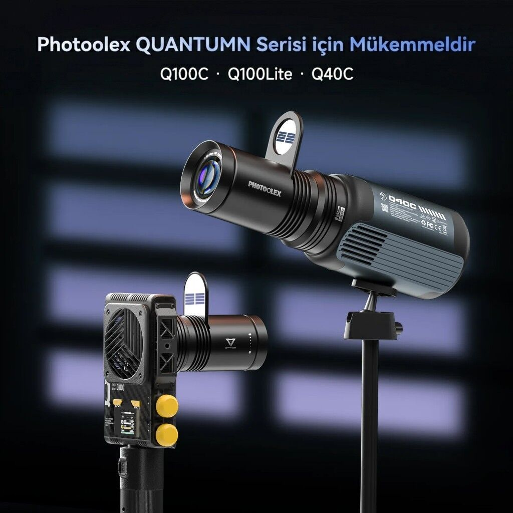 Photoolex Quantum Zoom Gobo Projektör III Işık Efekti Aparatı - PH-314-PL