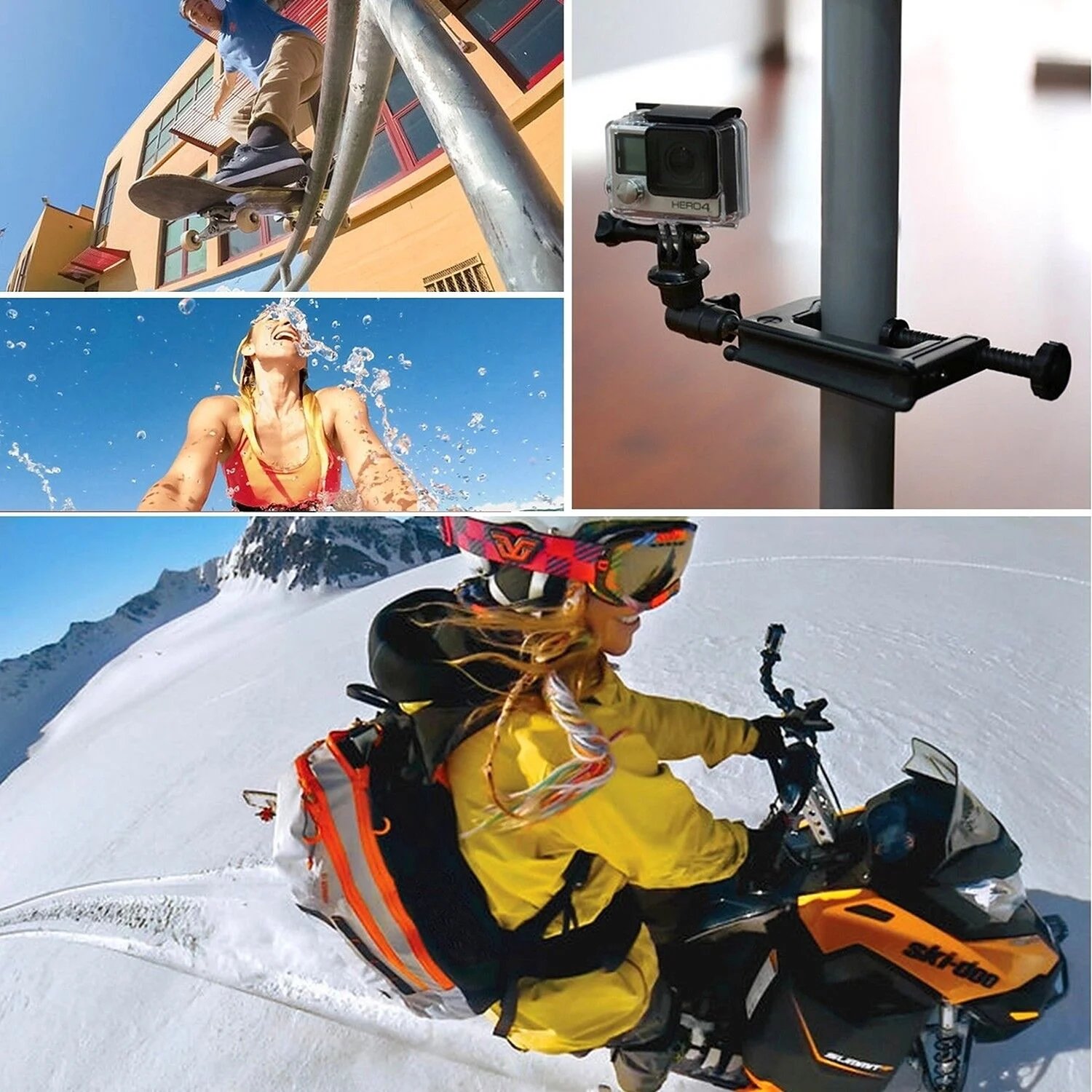 PULUZ 1/4 İnç Tripod Adaptörü Aksiyon Kamera CNC (Siyah)