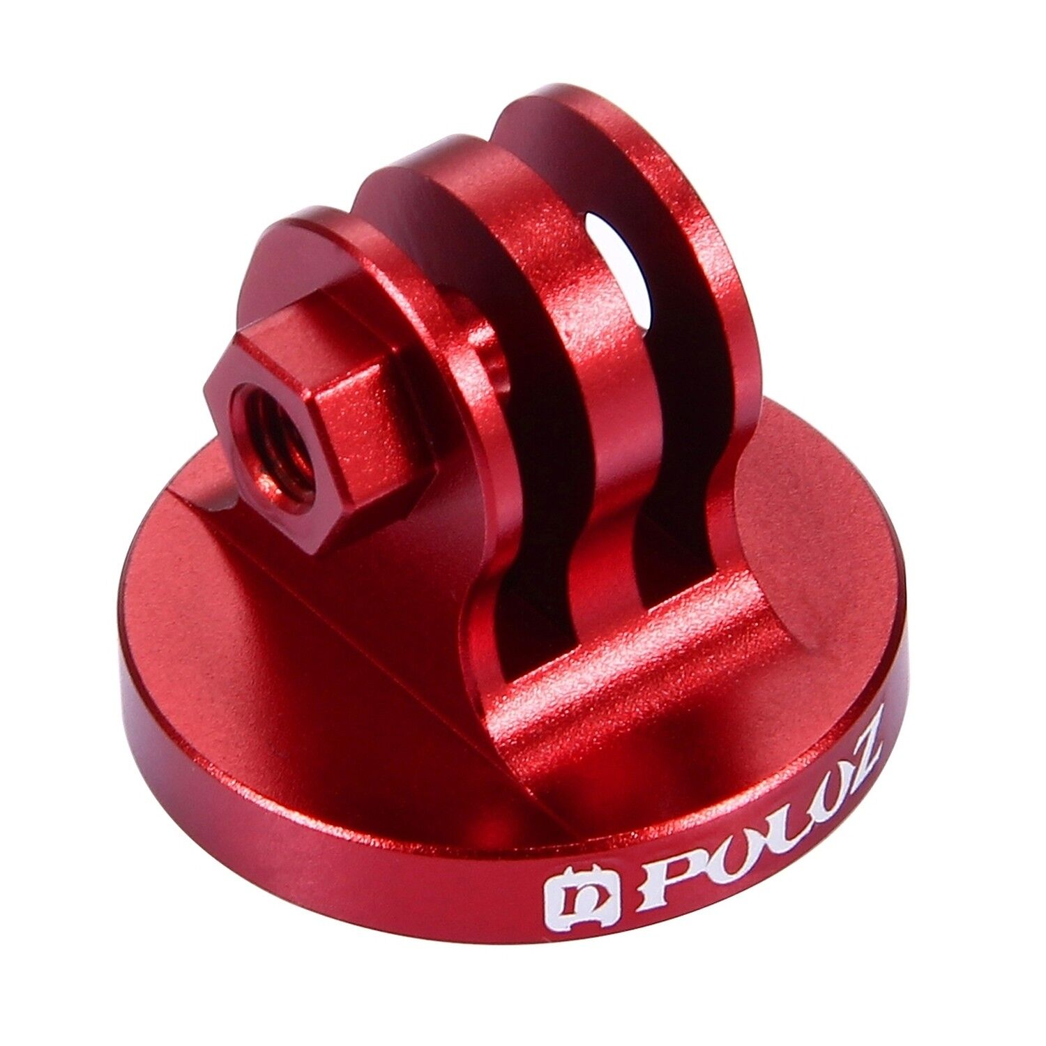 PULUZ 1/4 İnç Tripod Adaptörü Aksiyon Kamera CNC (Kırmızı)