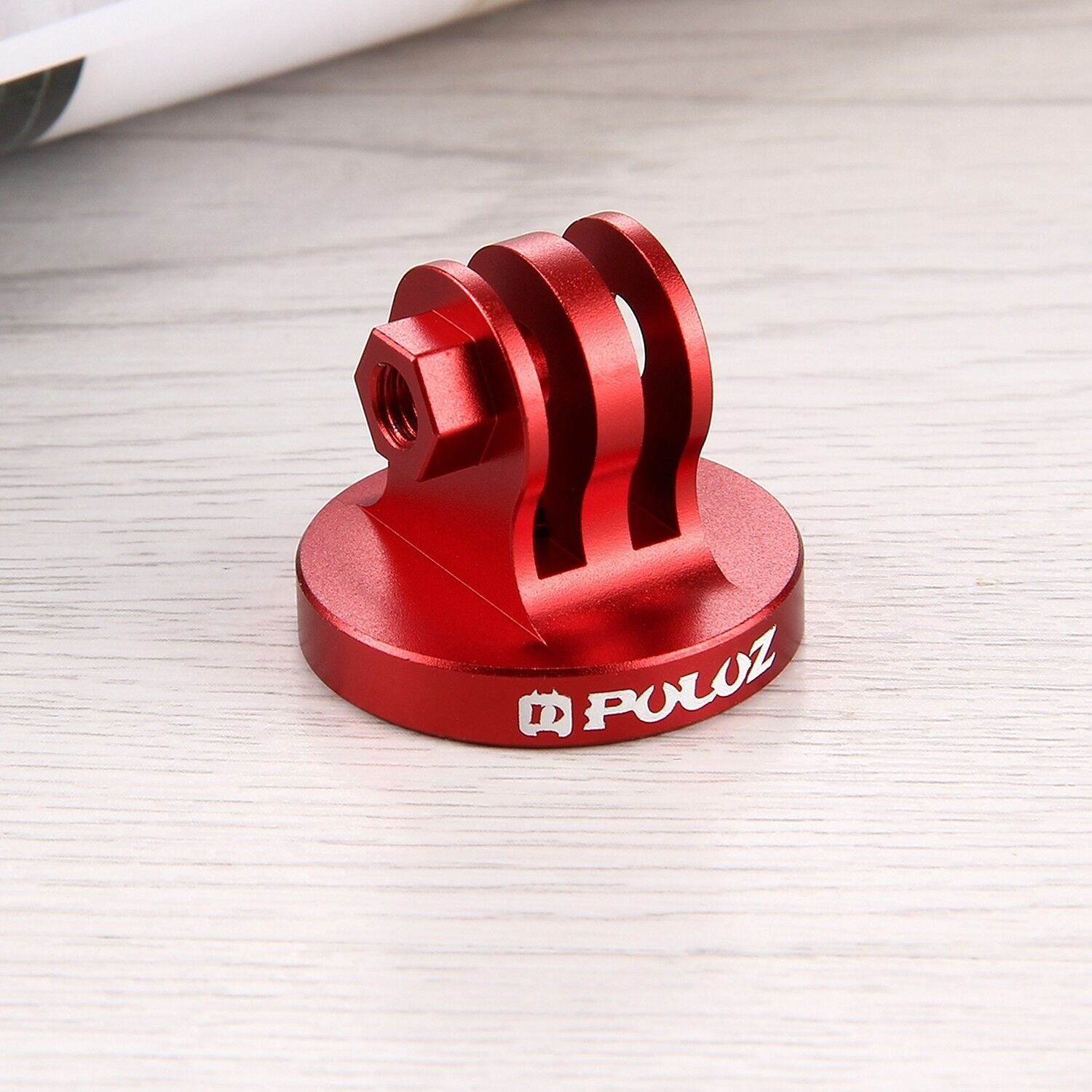 PULUZ 1/4 İnç Tripod Adaptörü Aksiyon Kamera CNC (Kırmızı)