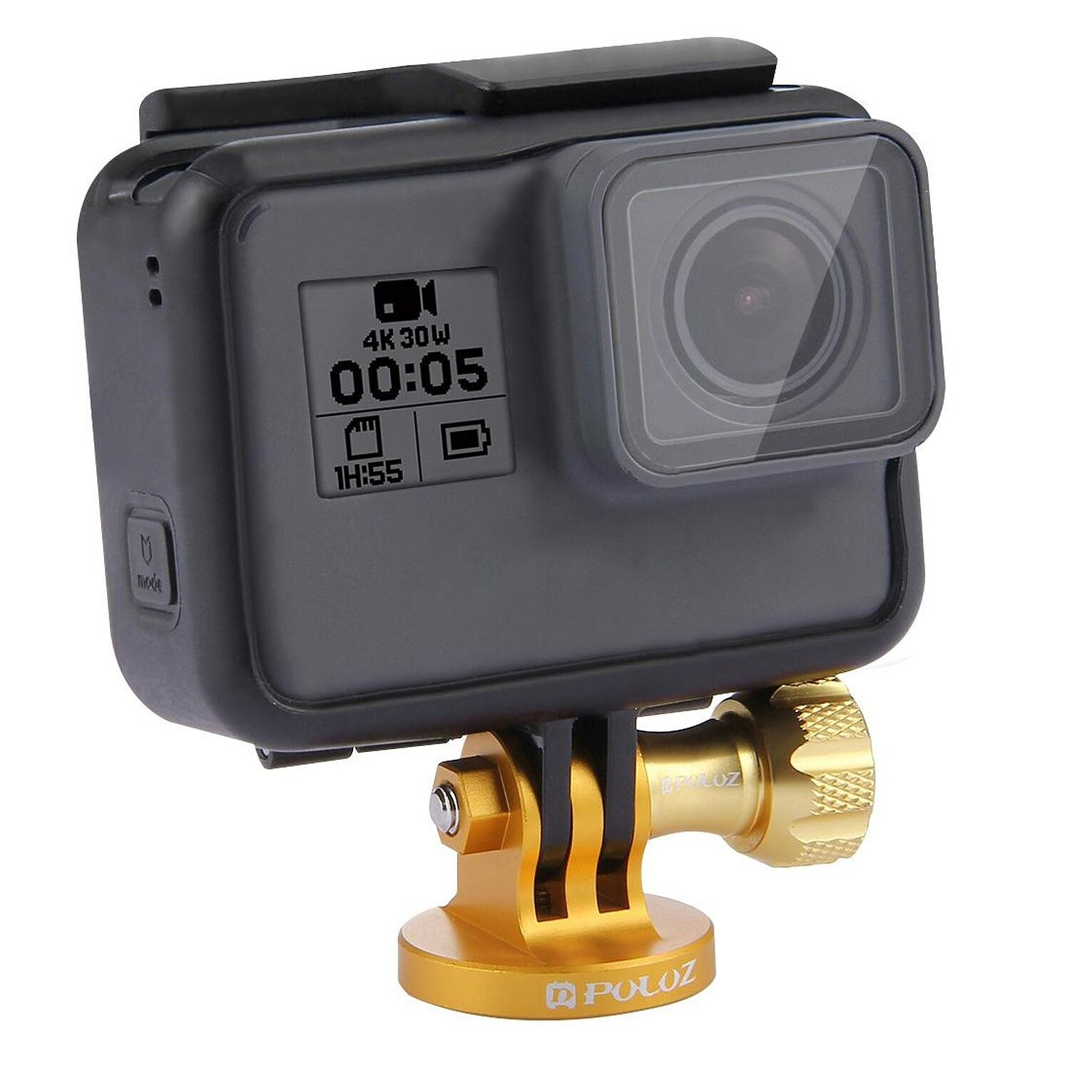 PULUZ 1/4 İnç Tripod Adaptörü Aksiyon Kamera CNC (Altın)