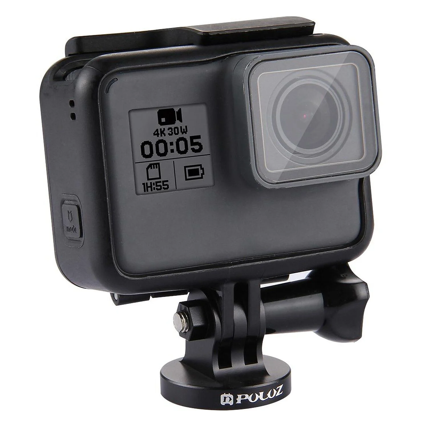 PULUZ 1/4 İnç Tripod Adaptörü Aksiyon Kamera CNC (Siyah)