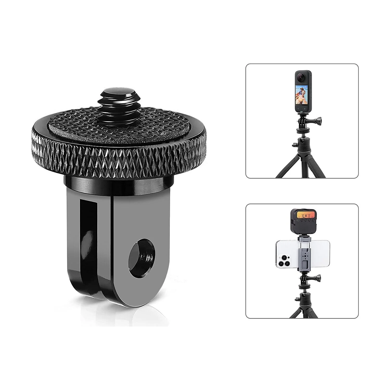 PULUZ 1/4 İnç Vidalı Metal Tripod Dönüştürücü Adaptör