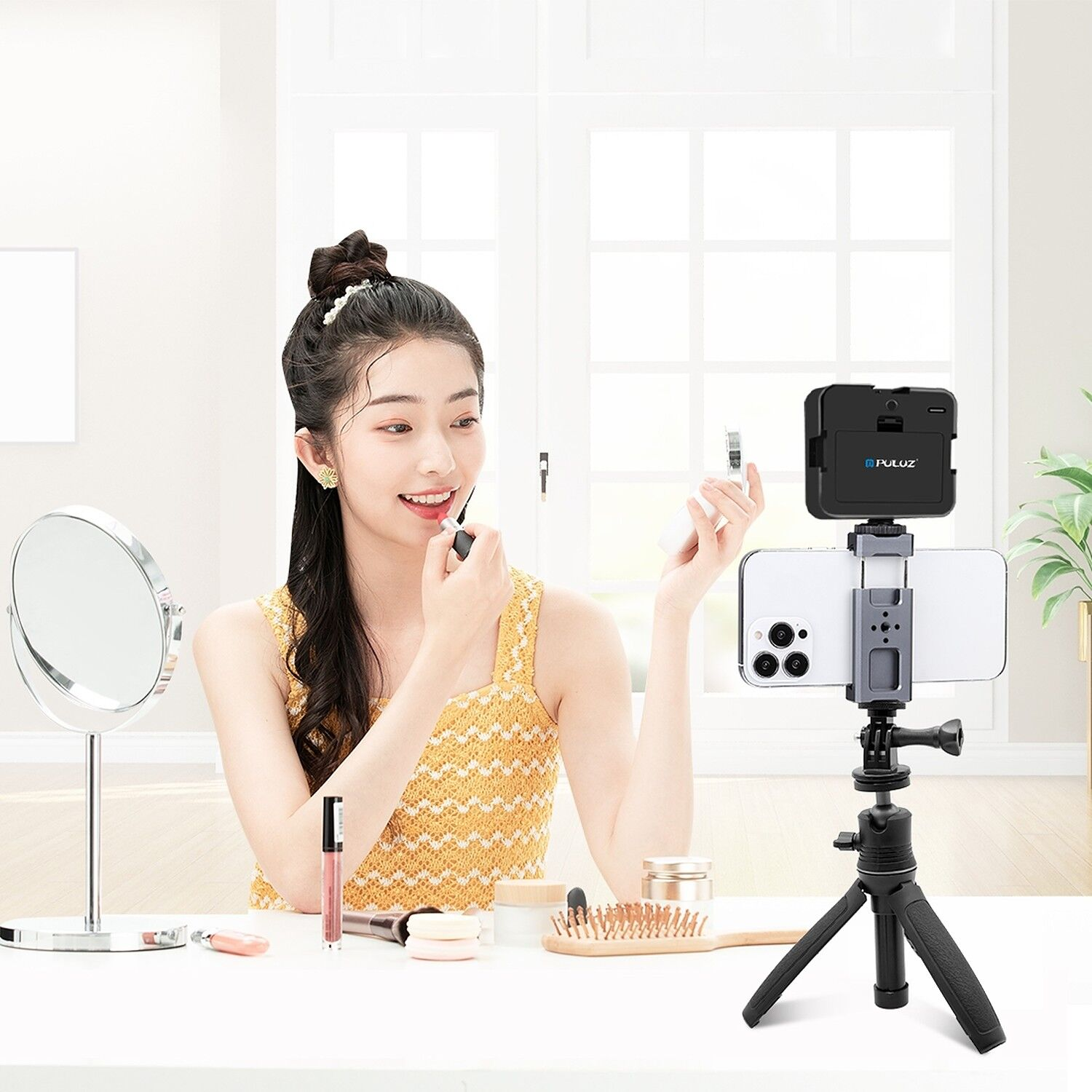 PULUZ 1/4 İnç Vidalı Metal Tripod Dönüştürücü Adaptör