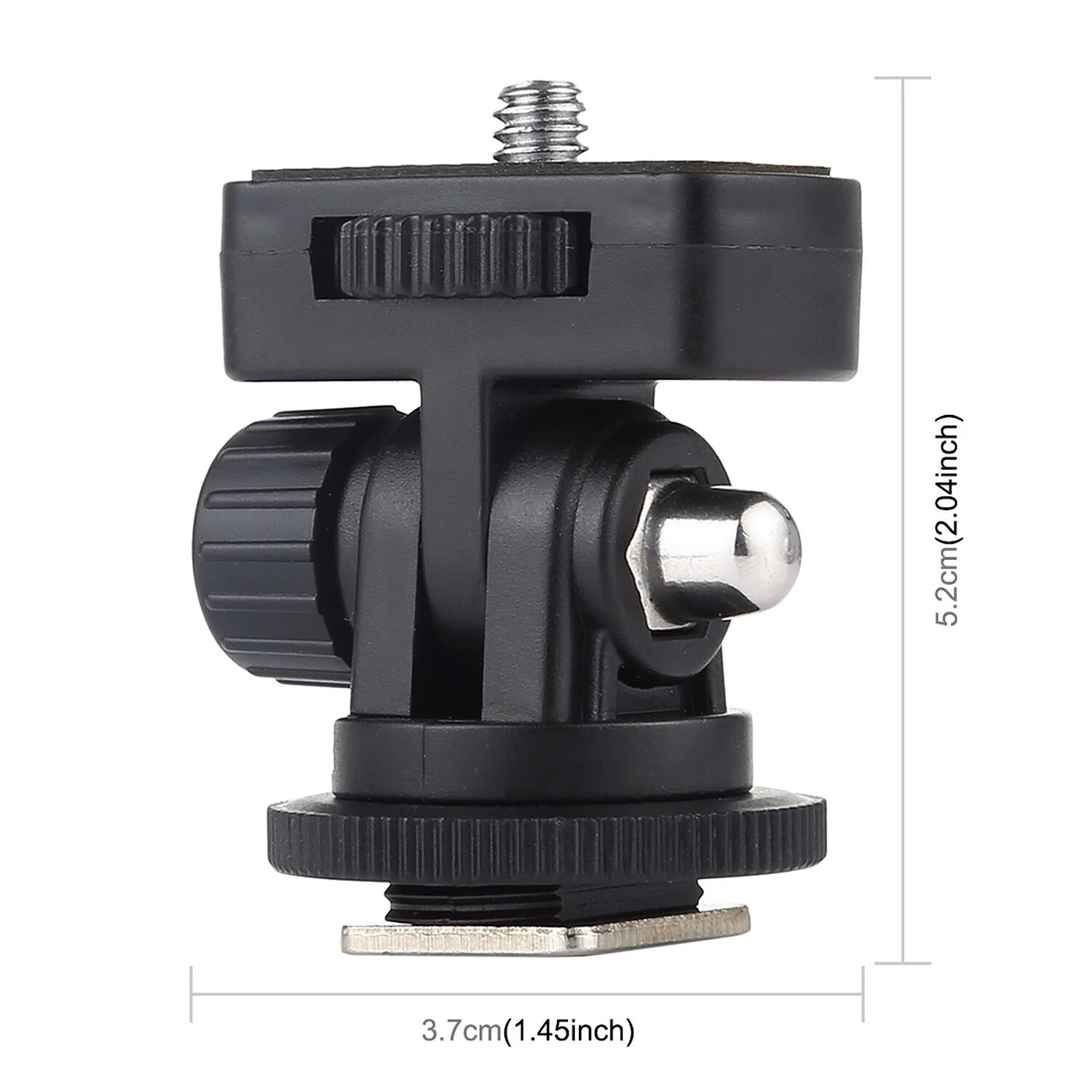 PULUZ 1/4 İnç Yuvalı Cold Shoe Flaş Kızağı Tripod Adaptörü