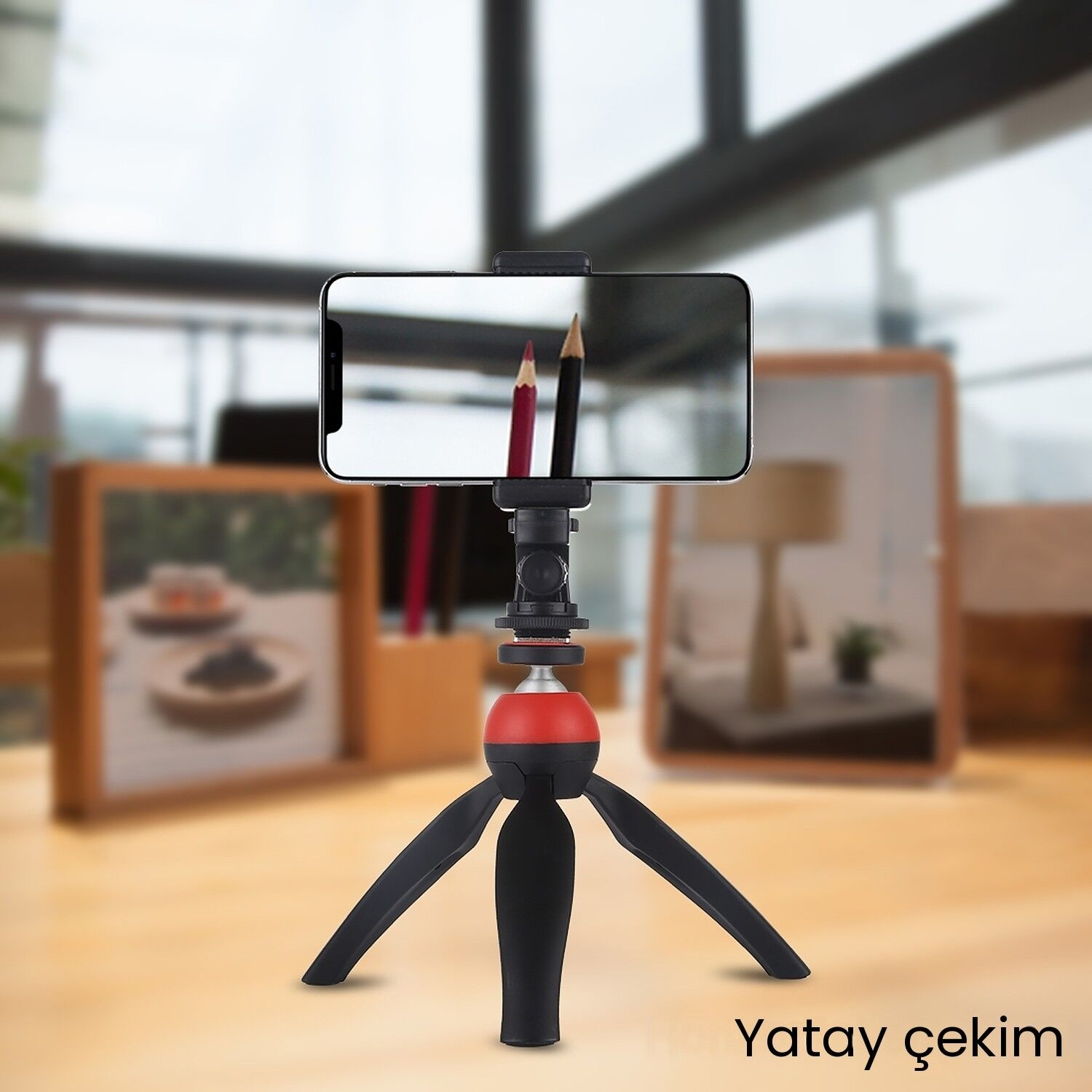 PULUZ 1/4 İnç Yuvalı Cold Shoe Flaş Kızağı Tripod Adaptörü
