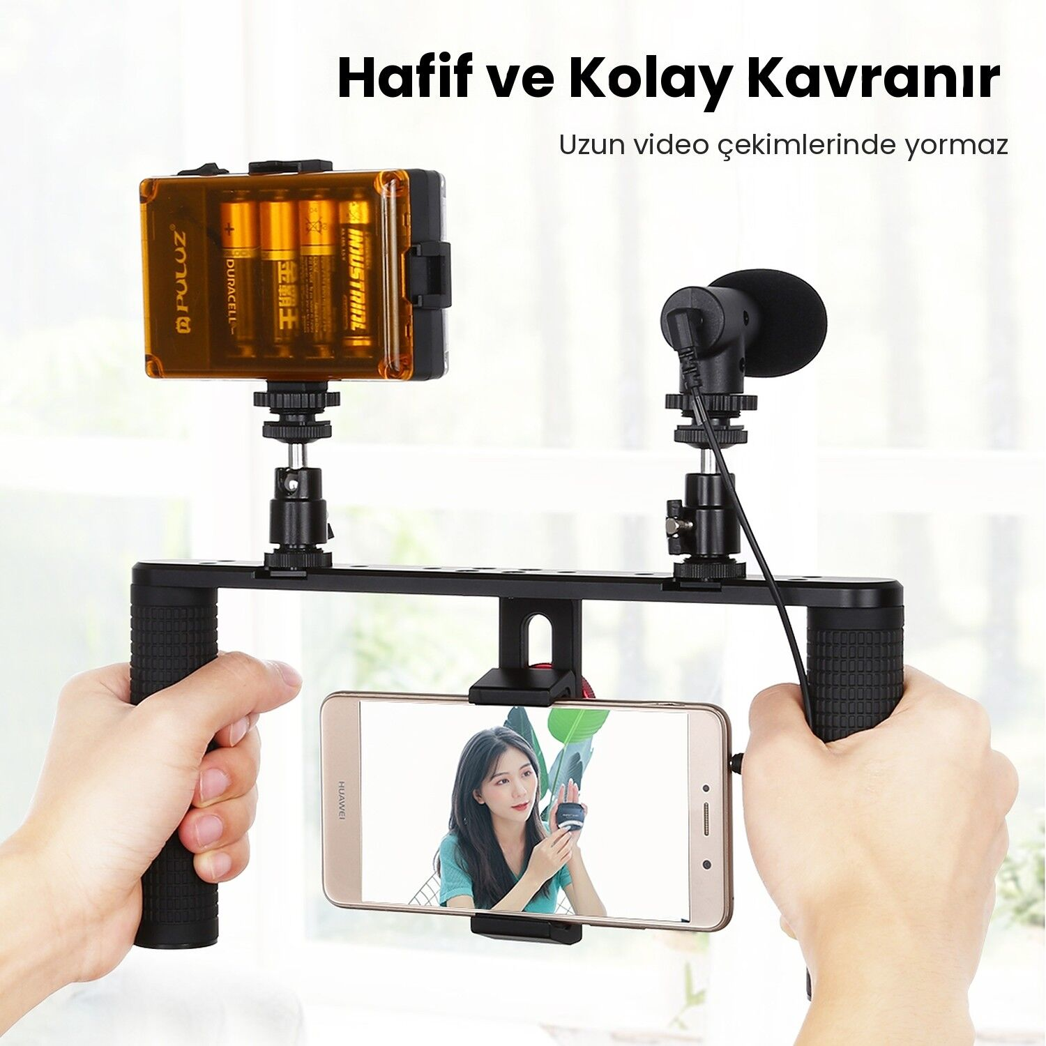 PULUZ Alüminyum Telefon Video Rig Vlog Sabitleyici