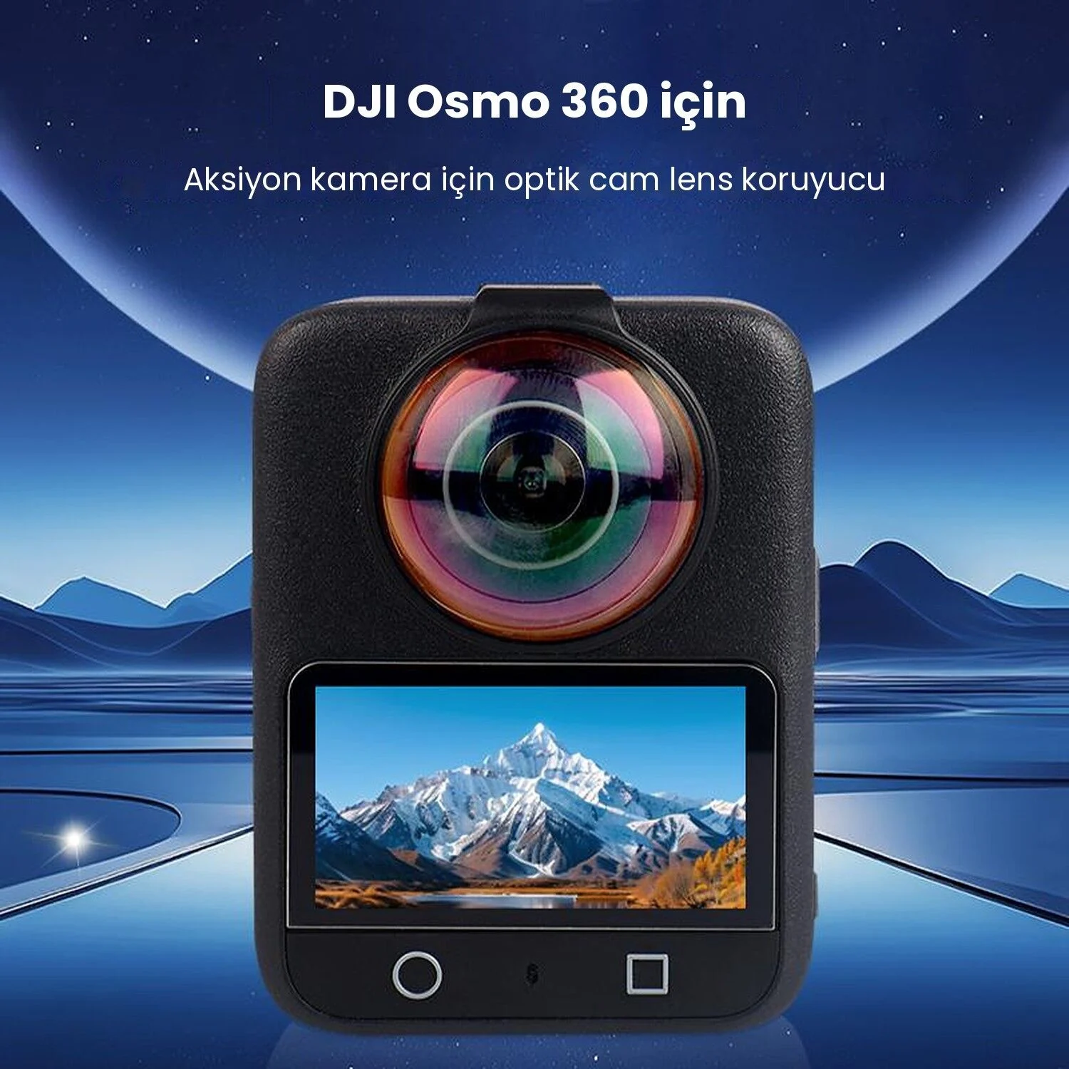 PULUZ DJI Osmo 360 Temperli Cam Lens Koruyucu