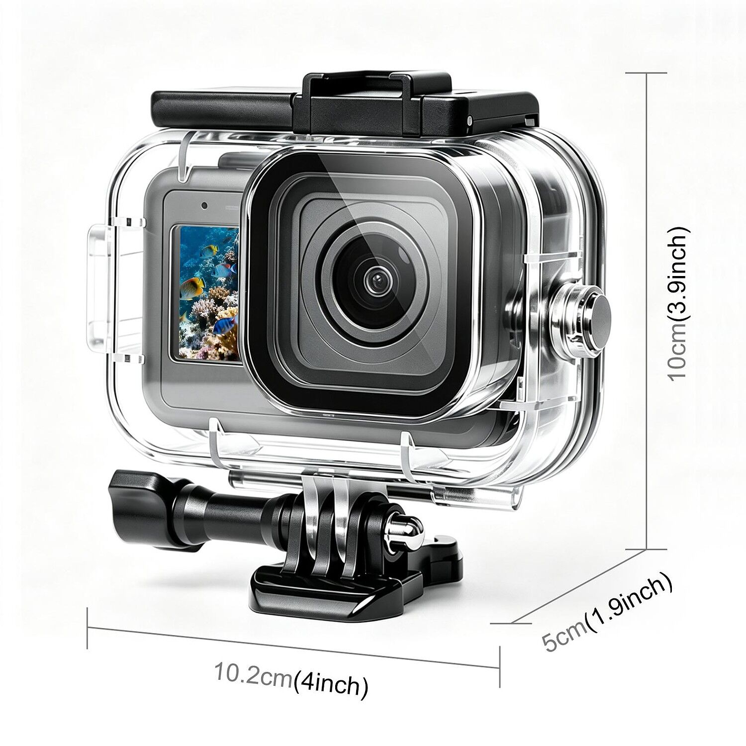 PULUZ GoPro MISSION 1 / 1 PRO 60m Su Altı Dalış Kabı (Dive Case)