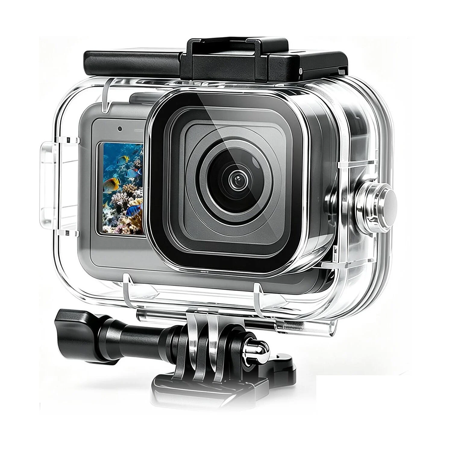 PULUZ GoPro MISSION 1 / 1 PRO 60m Su Altı Dalış Kabı (Dive Case)