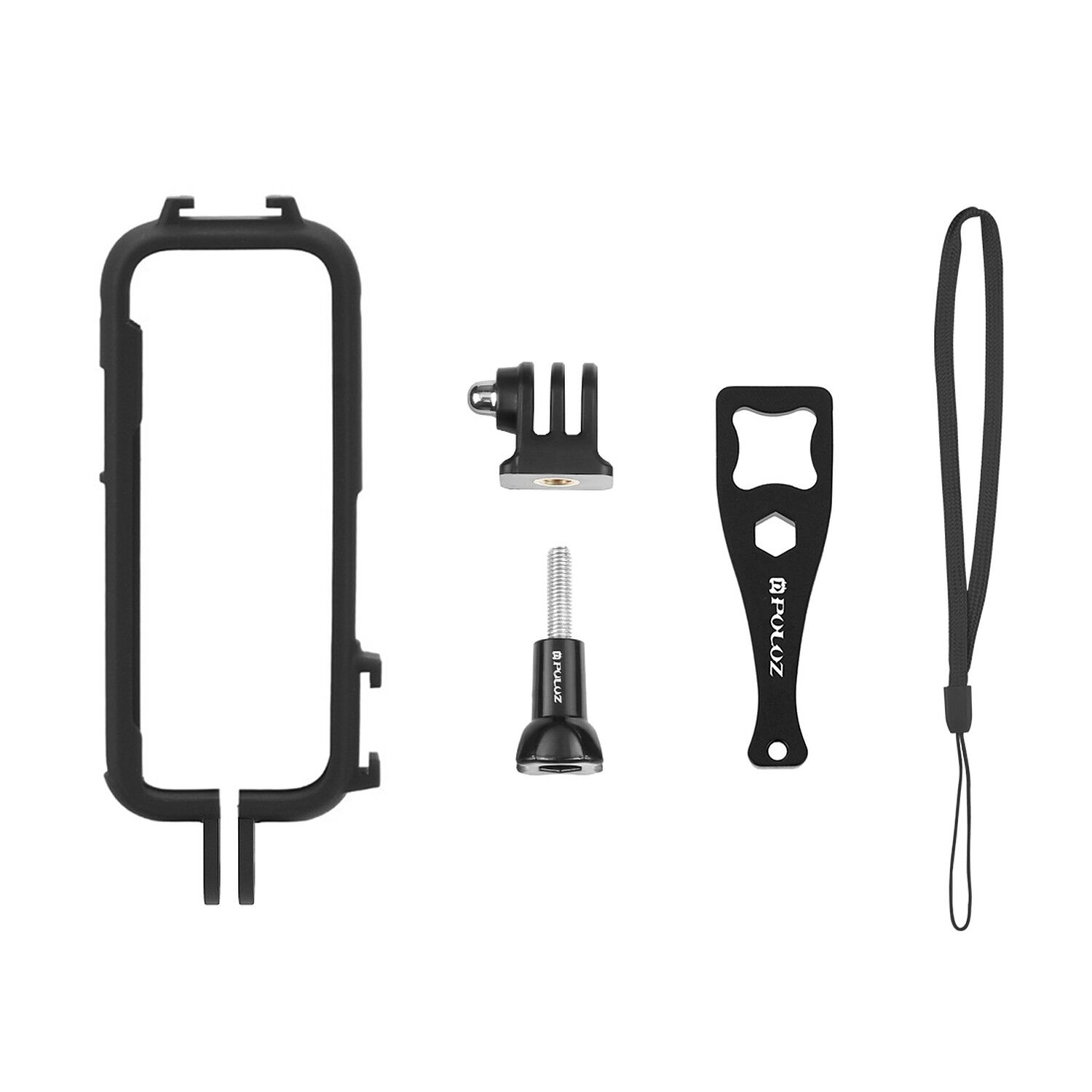 PULUZ Insta360 X3 Koruma Çerçevesi Cold Shoe Yuvalı
