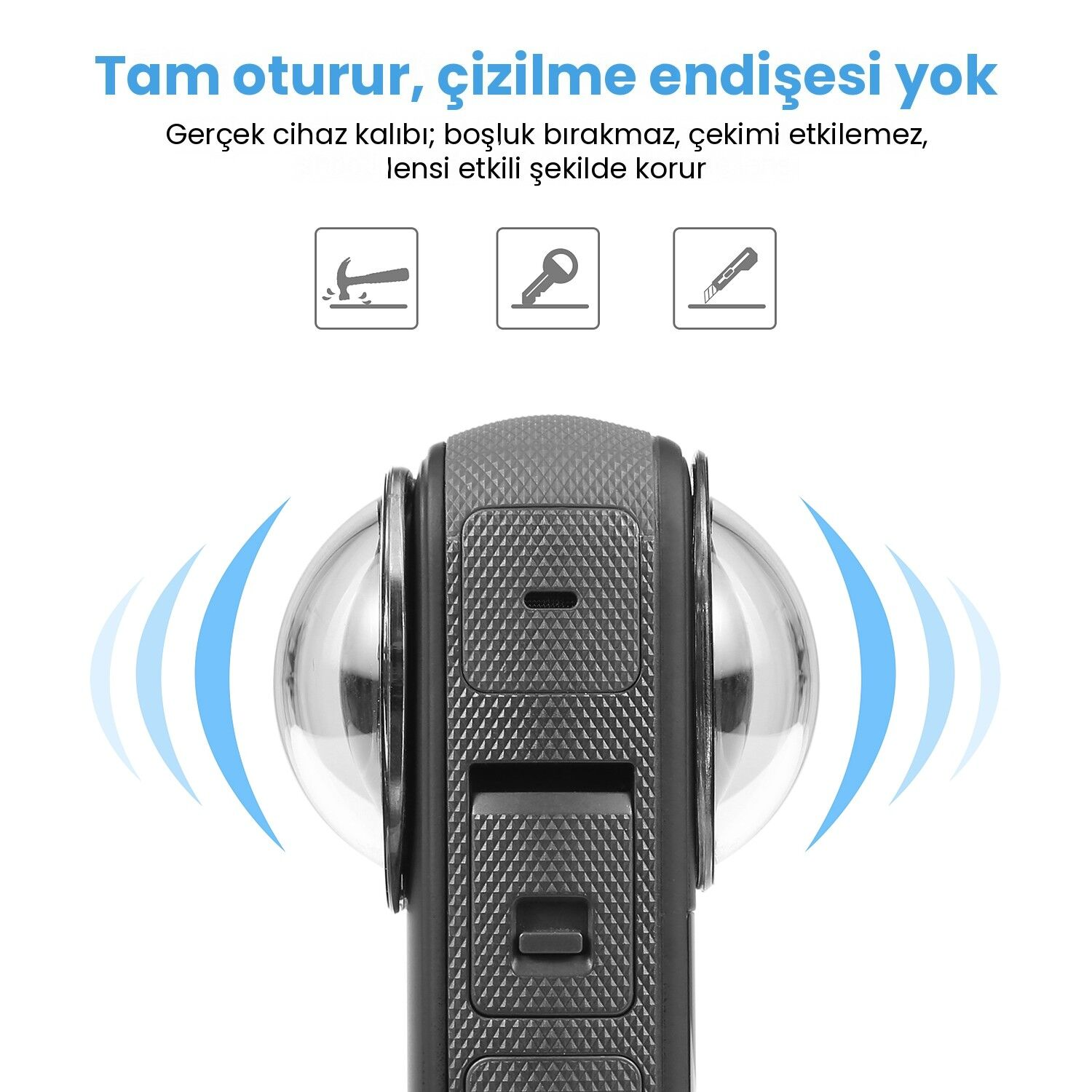 PULUZ Insta360 X3 Lens Koruyucu (Optik Cam)