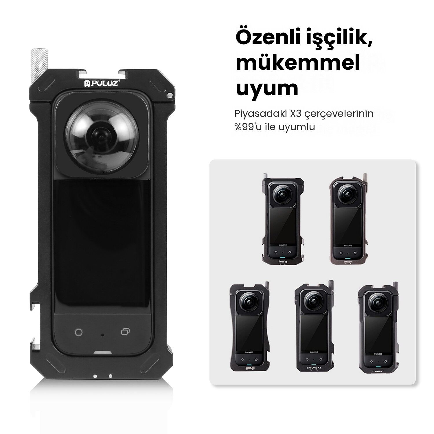PULUZ Insta360 X3 Lens Koruyucu (Optik Cam)