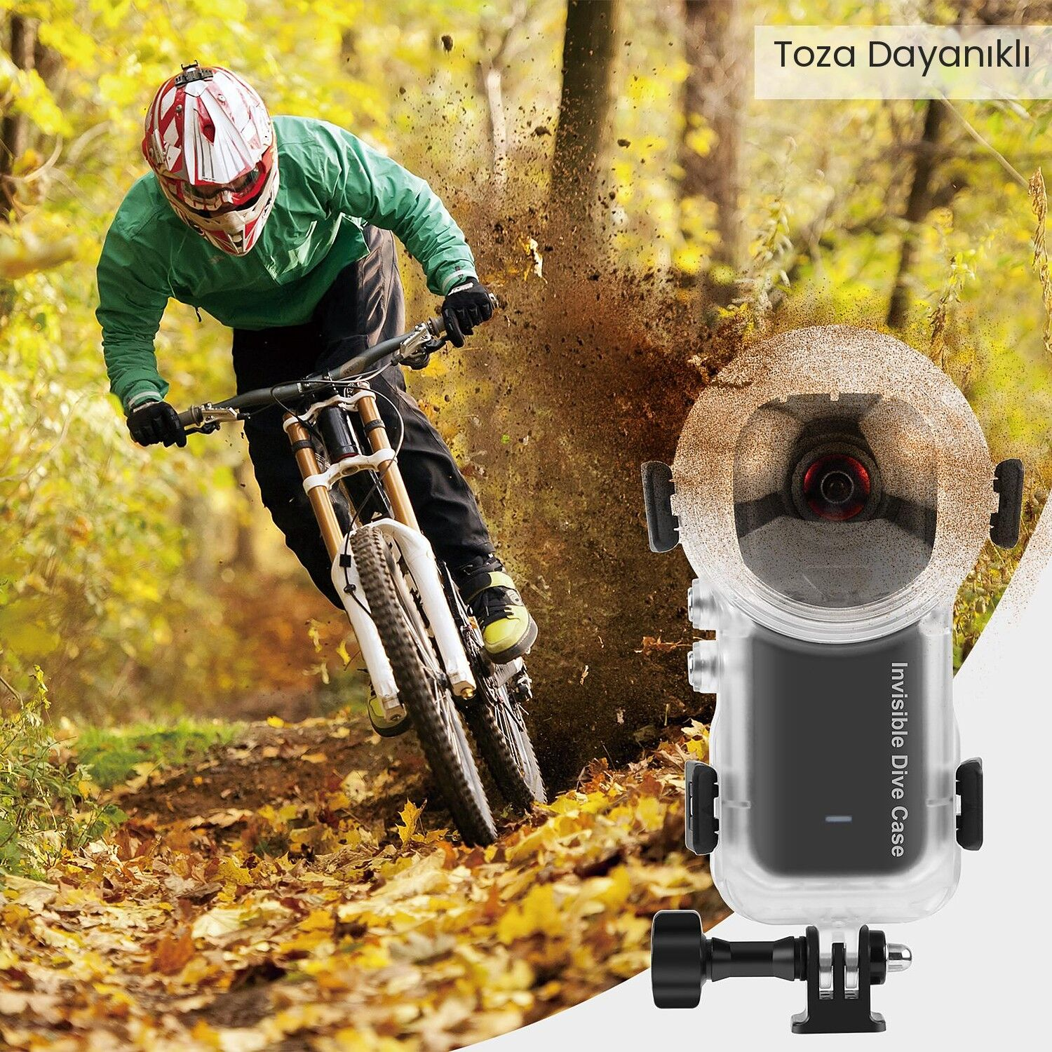 PULUZ Insta360 X4 Air 50m Su Altı Dalış Kabı (Dive Case)