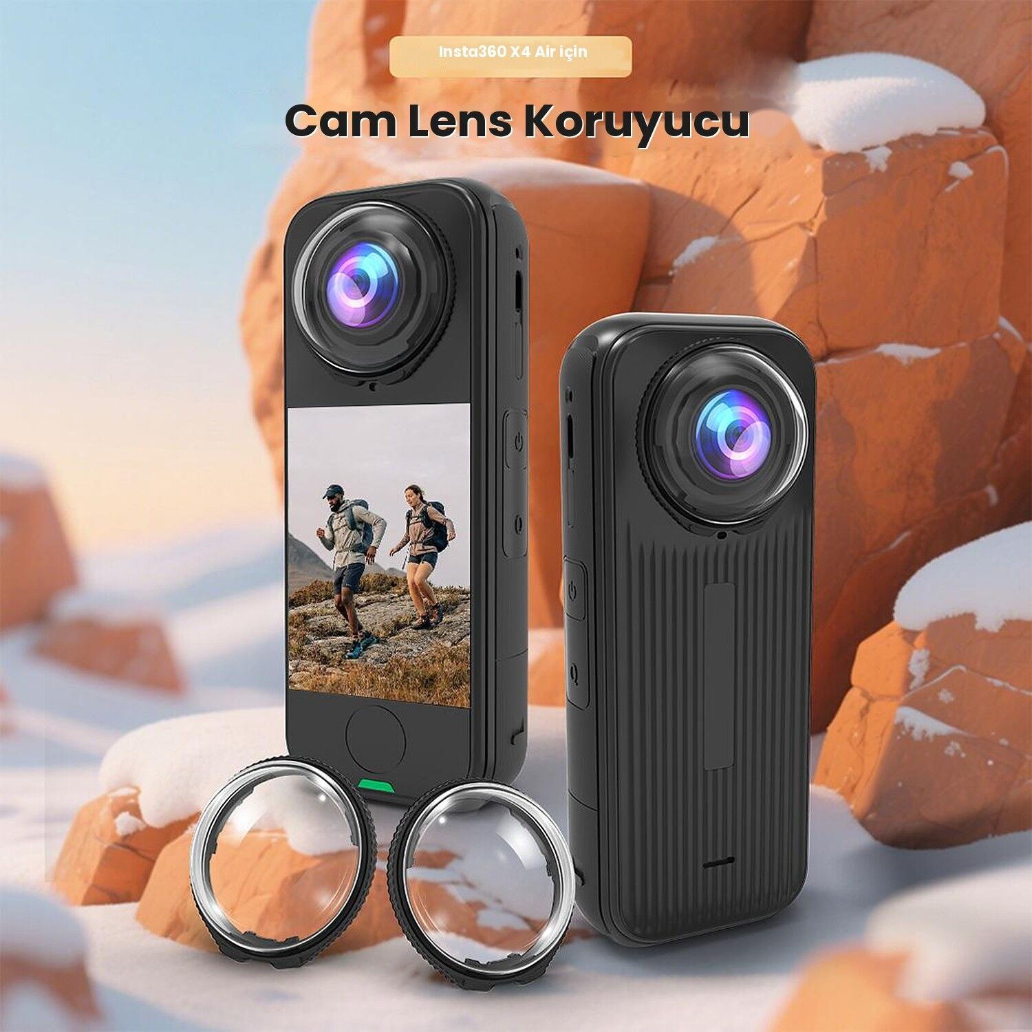 PULUZ Insta360 X4 Air Lens Koruyucu (Optik Cam)