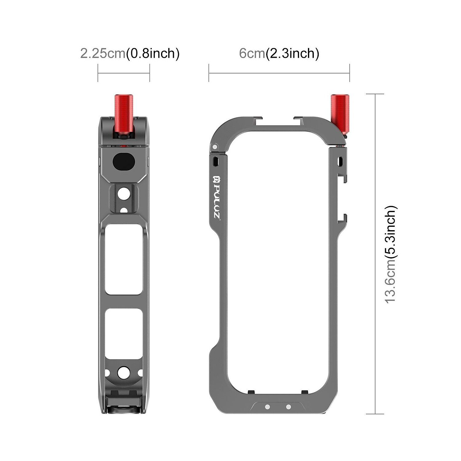 PULUZ Insta360 X4 Air Metal Kafes ve Lens Koruyucu Kapak