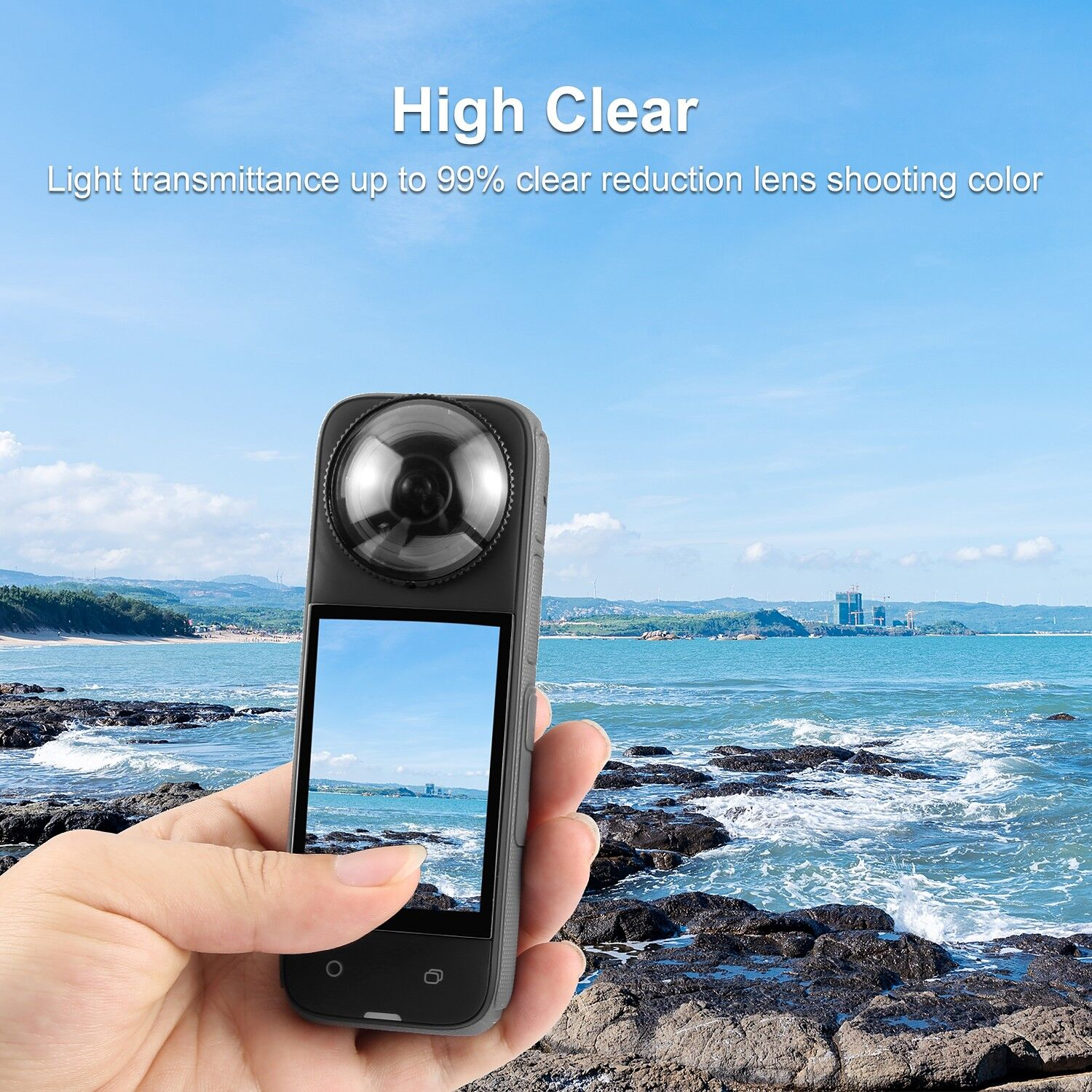 PULUZ Insta360 X4 Lens Koruyucu (Optik Cam)