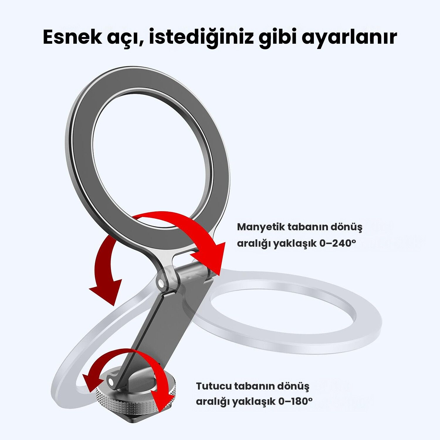 PULUZ Katlanabilir MagSafe Cold Shoe Telefon Tutucu