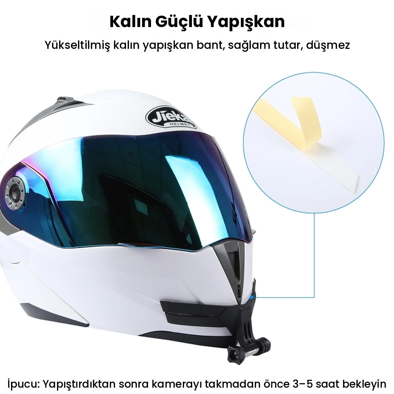 PULUZ Kavisli Kask Çene Aparatı Aksiyon Kamera