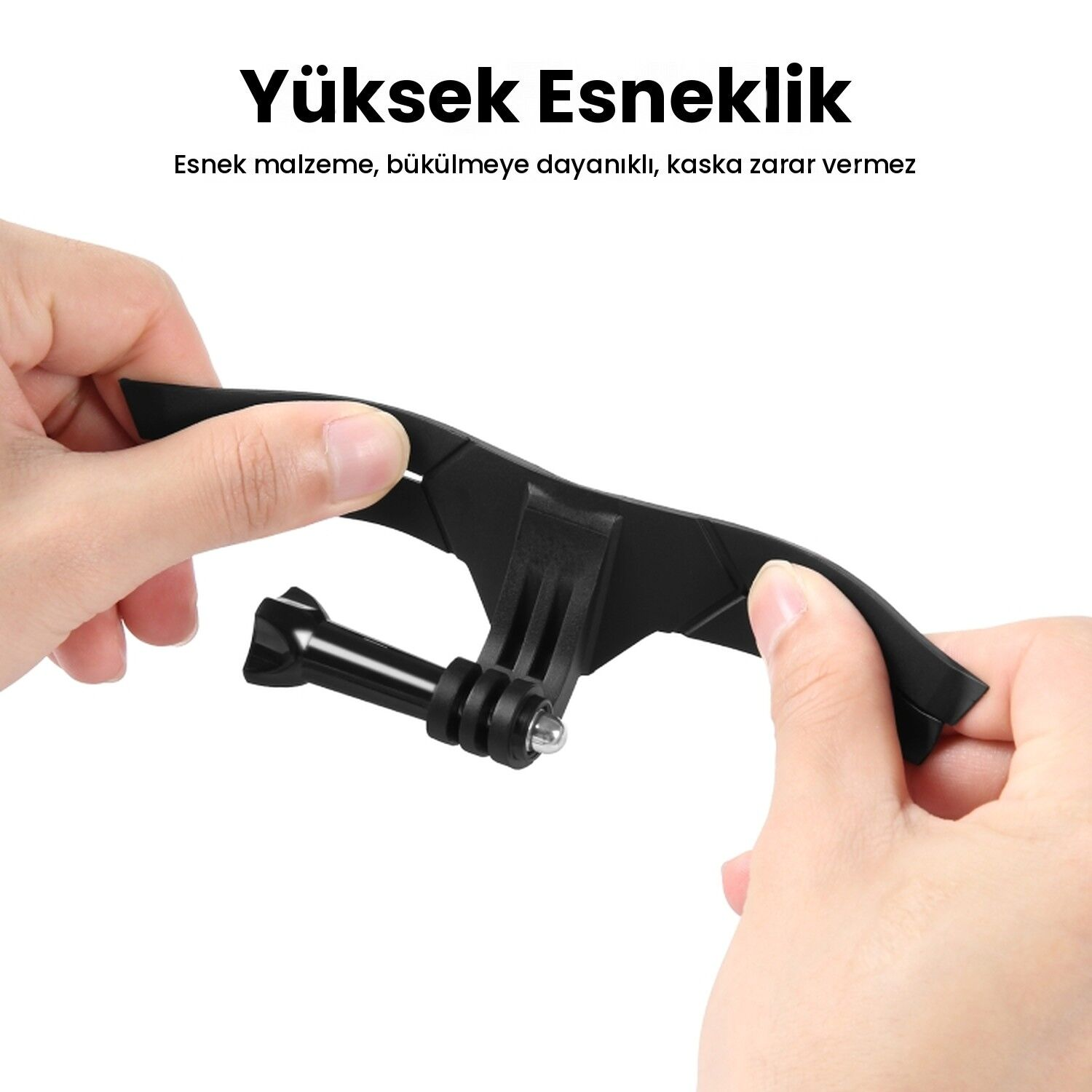 PULUZ Kavisli Kask Çene Aparatı Aksiyon Kamera