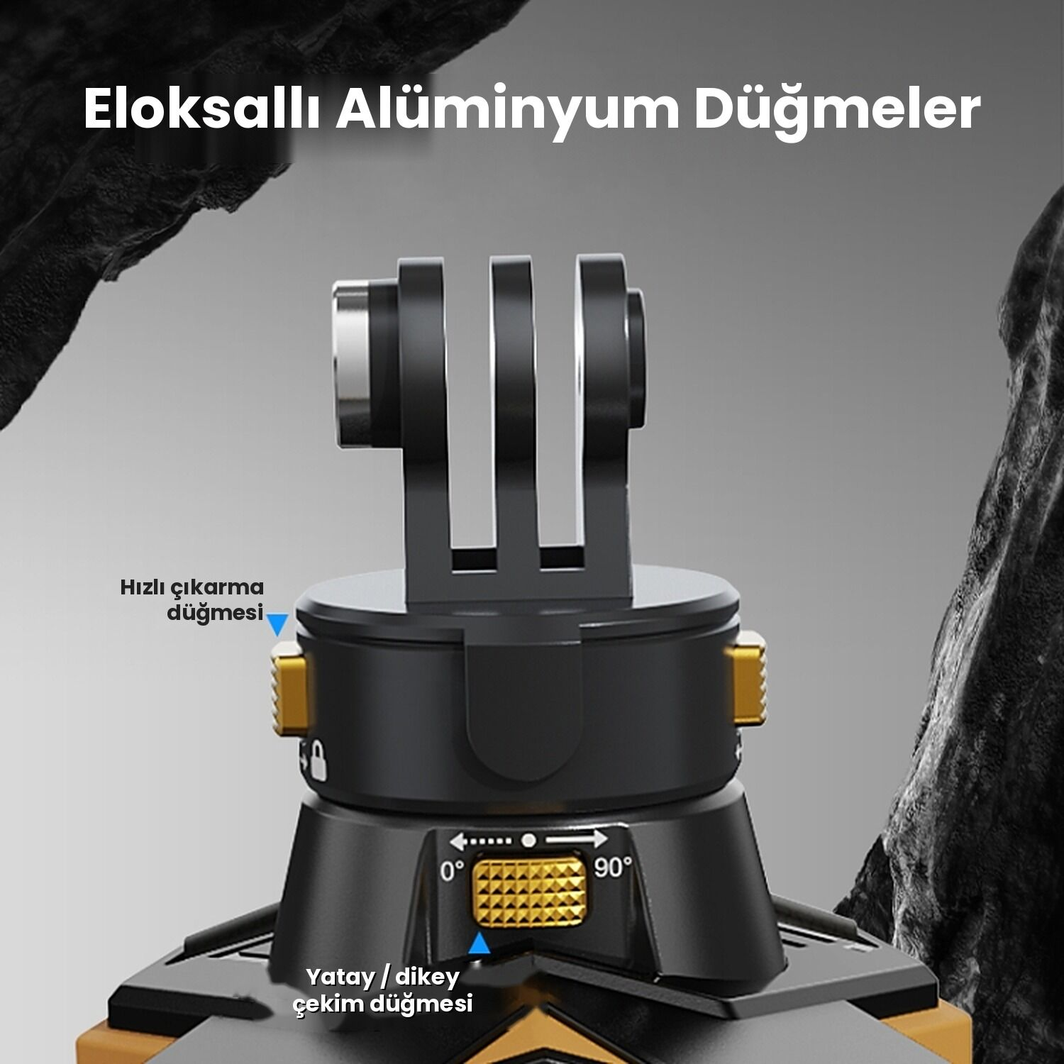 PULUZ Manyetik Kask Çene Bağlantı Aparatı