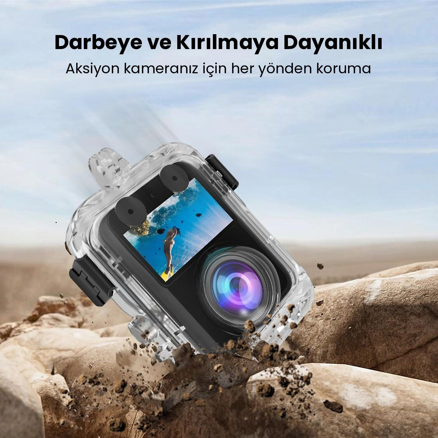 PULUZ Osmo 360 / 360 II 40m Su Altı Dalış Kabı (Dive Case)