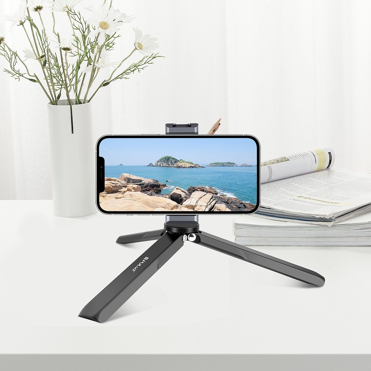 PULUZ Osmo Pocket ve Insta360 Uyumlu Mini Metal Tripod