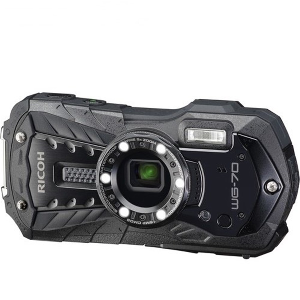 Ricoh WG-70 Fotoğraf Makinesi (Siyah)