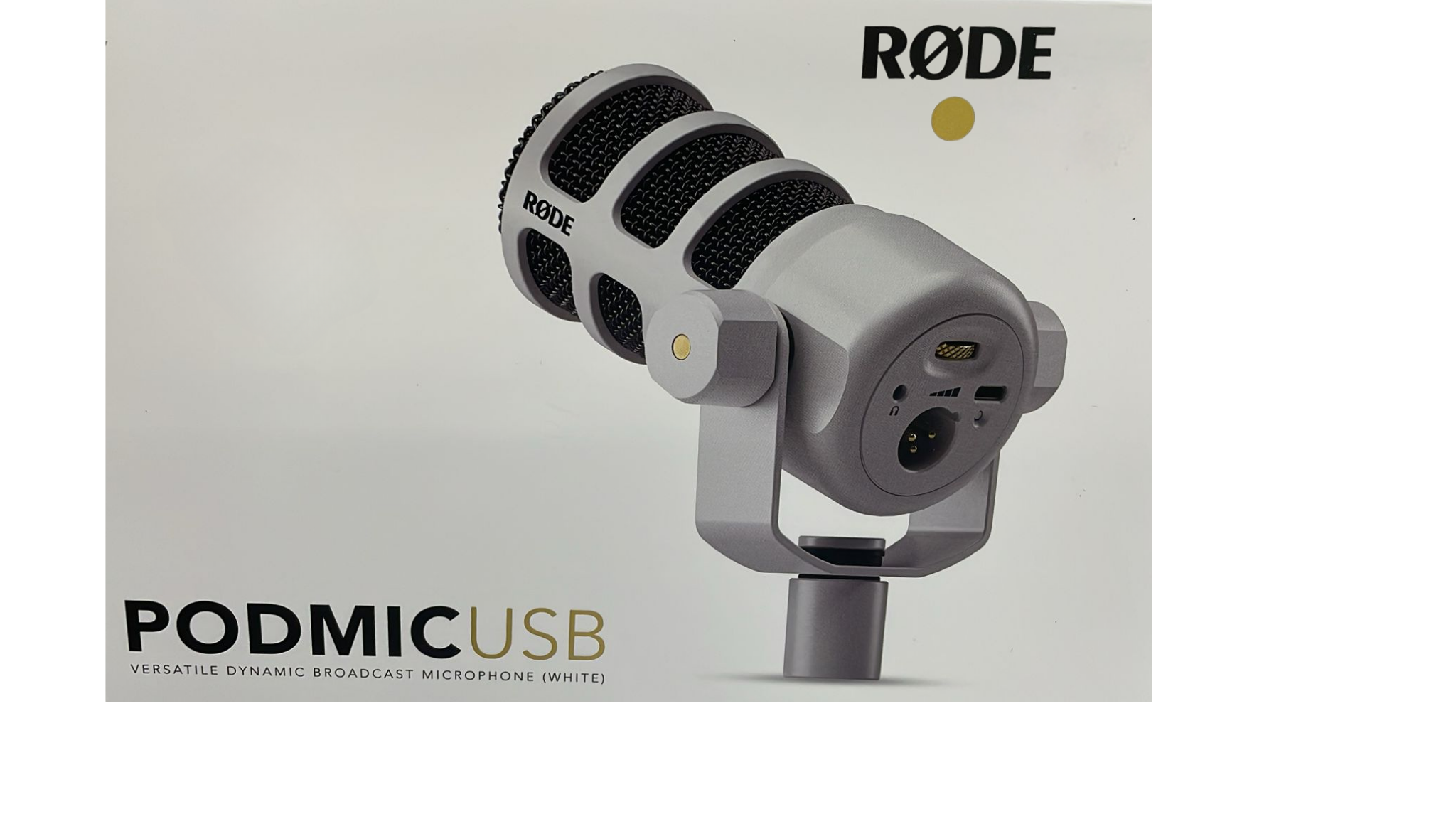 Rode PodMic USB - USB bağlantılı Profesyonel Podcast Mikrofonu (WHİTE)