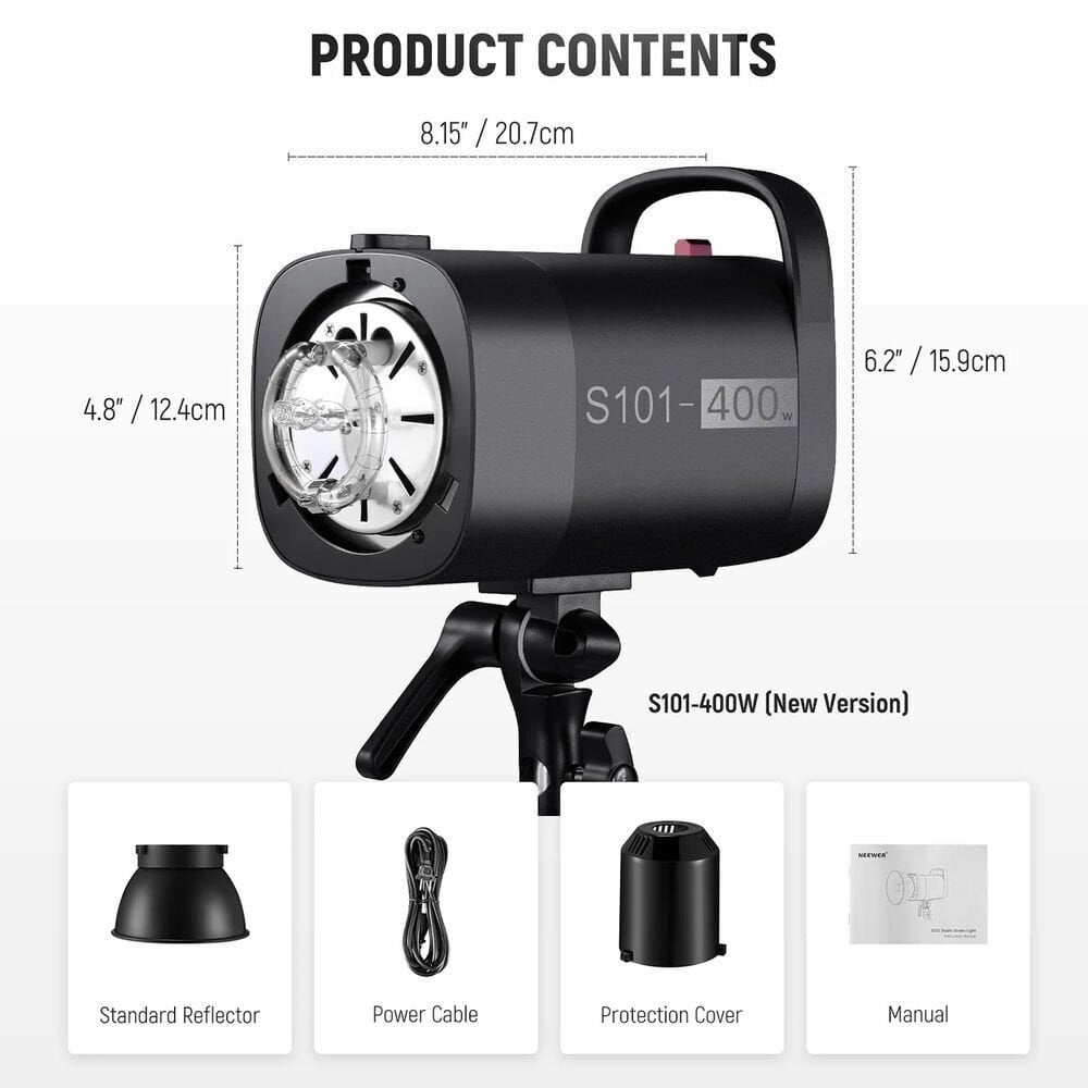 S101-400W Pro Profesyonel Stüdyo Flaşı (Tek)