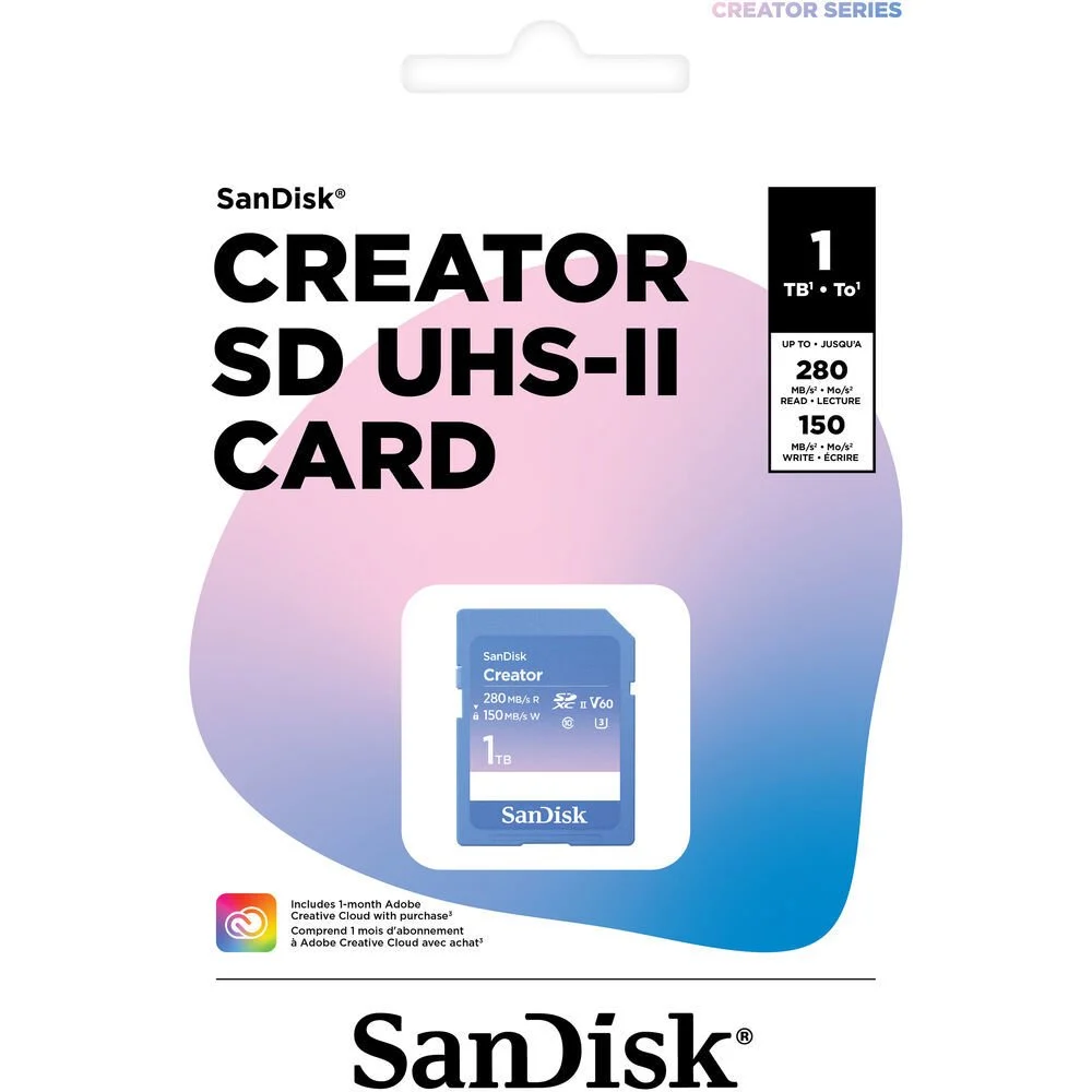 SanDisk 1TB Extreme PRO UHS-II SDXC 280MB/s V60 Hafıza Kartı