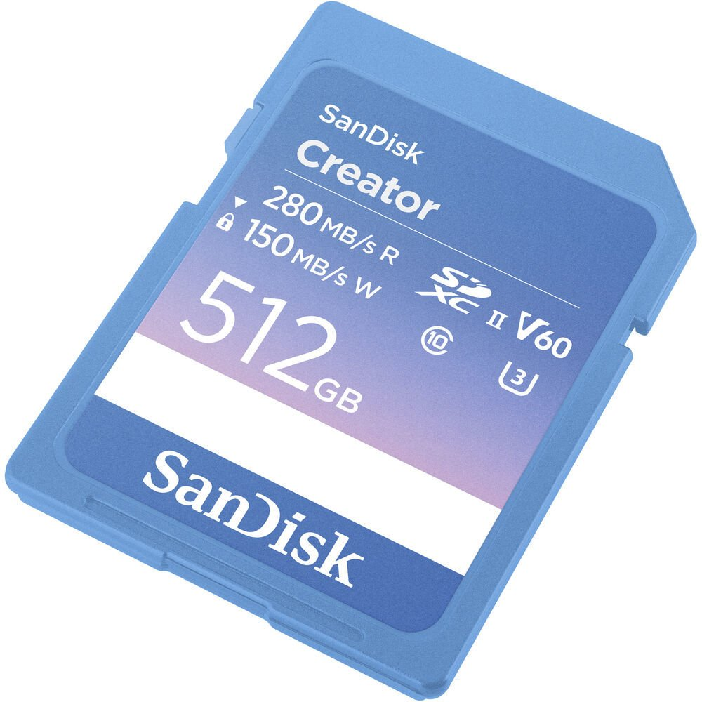 SanDisk 512GB Extreme PRO UHS-II SDXC 280MB/s V60 Hafıza Kartı
