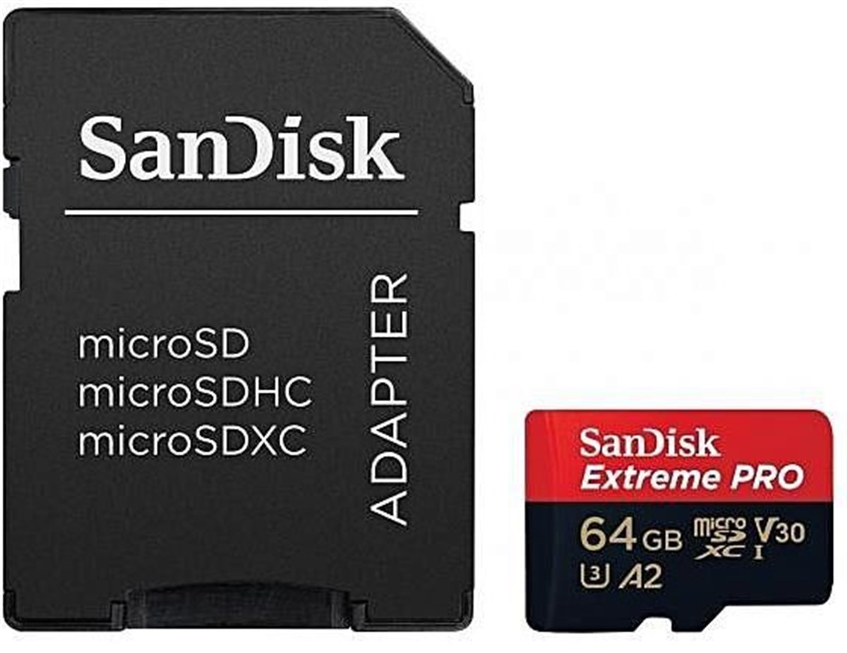 SanDisk 64GB Extreme Pro MicroSDXC Hafıza Kartı (170mb/s)