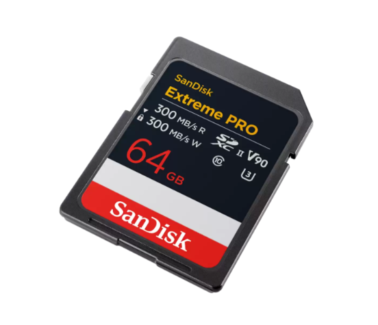 SanDisk 64GB Extreme PRO SD UHS-II Kart (V90) 