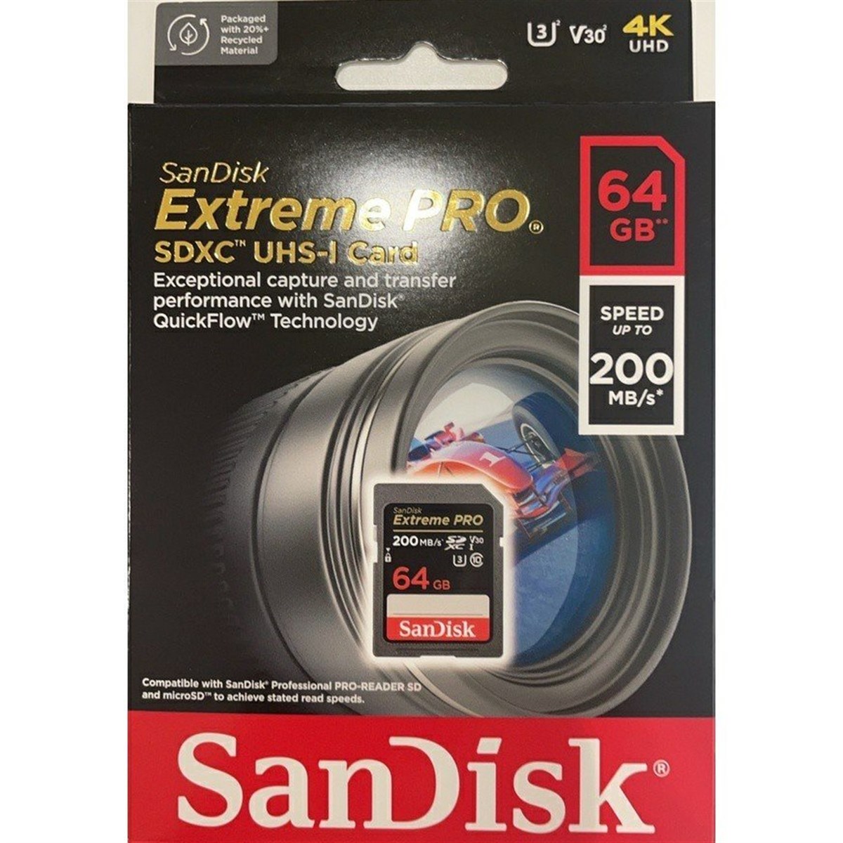 SanDisk 64GB Extreme Pro SDHC/SDXC Hafıza Kartı 