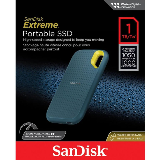 SanDisk Extreme 1TB 1050MB/sn V2 Taşınabilir SSD SDSSDE61-1T00-G25M