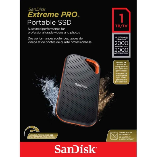 Sandisk Extreme Pro Portable SDD 1TB 2000mb/s SDSSDE81-1T00-G25