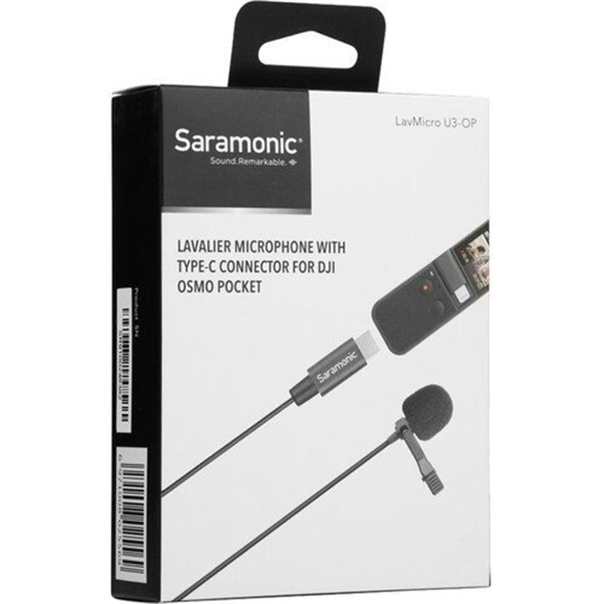 Saramonic LavMicro U3-OP Osmo Pocket için Çok Yönlü Yaka Mikrofonu